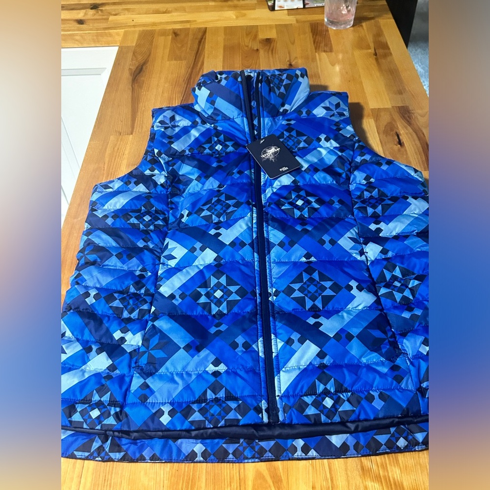 Womens Lands’ End Puffer Vest Size Medium